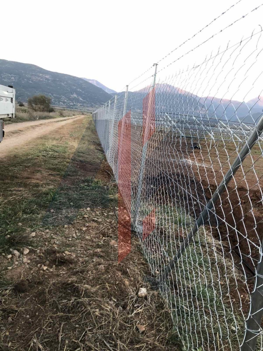 Περίφραξη φωτοβολταϊκού πάρκου