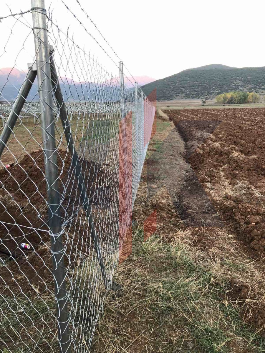 Περίφραξη φωτοβολταϊκού πάρκου